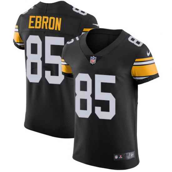 Nike Pittsburgh Steelers 85 Eric Ebron Black Alternate Men Stitched NFL New Elite Jersey